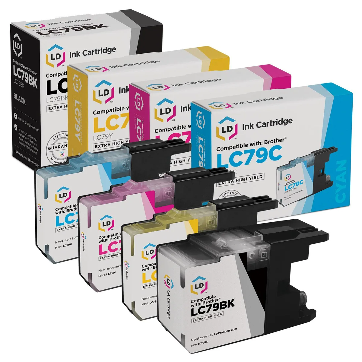 LD Products LD Products Compatible Ink Cartridge Replacement for Brother LC79 Extra High Yield 4-Pack — product photo