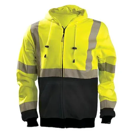 Occunomix Occunomix ANSI Class 3 Hooded Sweatshirt 3XL Yellow 54 in chest — product photo