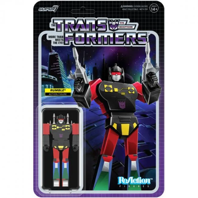Super7 Super7 RE-TRAN-08795 Transformers Reaction Rumble Red 3.75 inch action figure — product photo