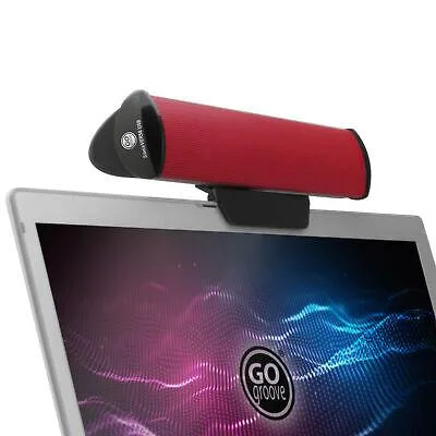 GOgroove GOgroove SonaVERSE Clip-On Speaker Red 2.0 Channel 8.5 in — product photo