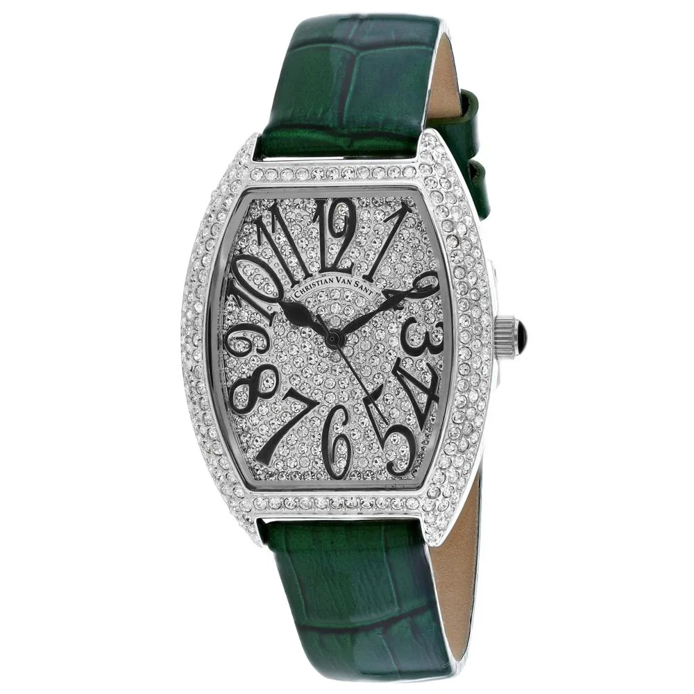 Christian Van Sant Christian Van Sant CV4821G 14mm 30m White Dial Leather Watch — product photo