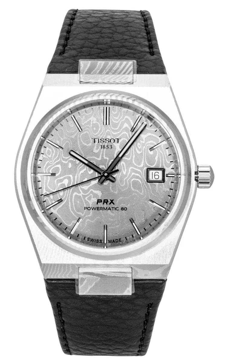 Tissot Tissot PRX Damascus Steel 37.50mm Grey Dial Automatic Watch — product photo