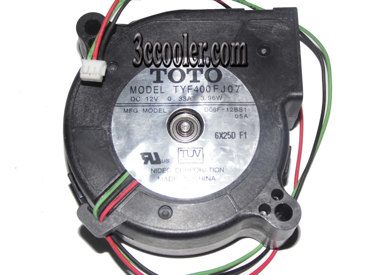 OEM Industries OEM Industries TYF400FJ07 60mm 12V 0.33A 3.96W 3-Pin Blower Fan — product photo