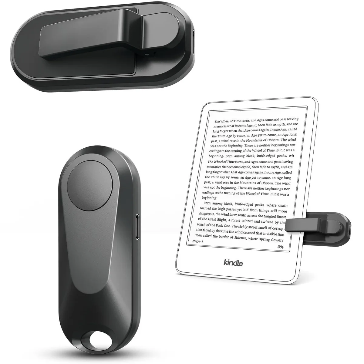  DATAFY FYQ-K2 Camera Remote Page Turner with Wrist Strap and Storage Bag — product photo