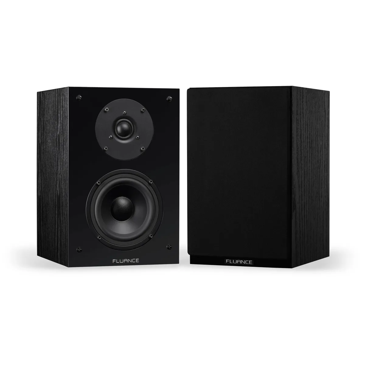 Fluance Fluance SX6-BK 2.0 Bookshelf Speaker Pair Black Ash — product photo