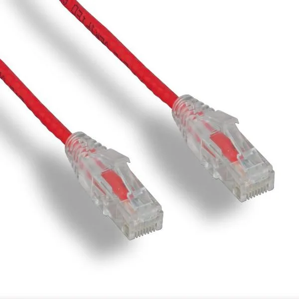 FireFold FireFold Cat6 Slim Shielded Ethernet Cable 3 ft Red 28 AWG — product photo