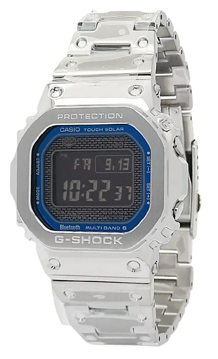 CASIO CASIO G-Shock GMW-B5000D-2 Grey Blue Dial Solar 200m Watch — product photo