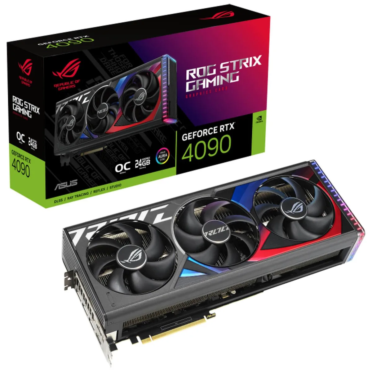 ASUS ASUS ROG Strix RTX 4090 OC Edition 24GB GDDR6X graphics card — product photo