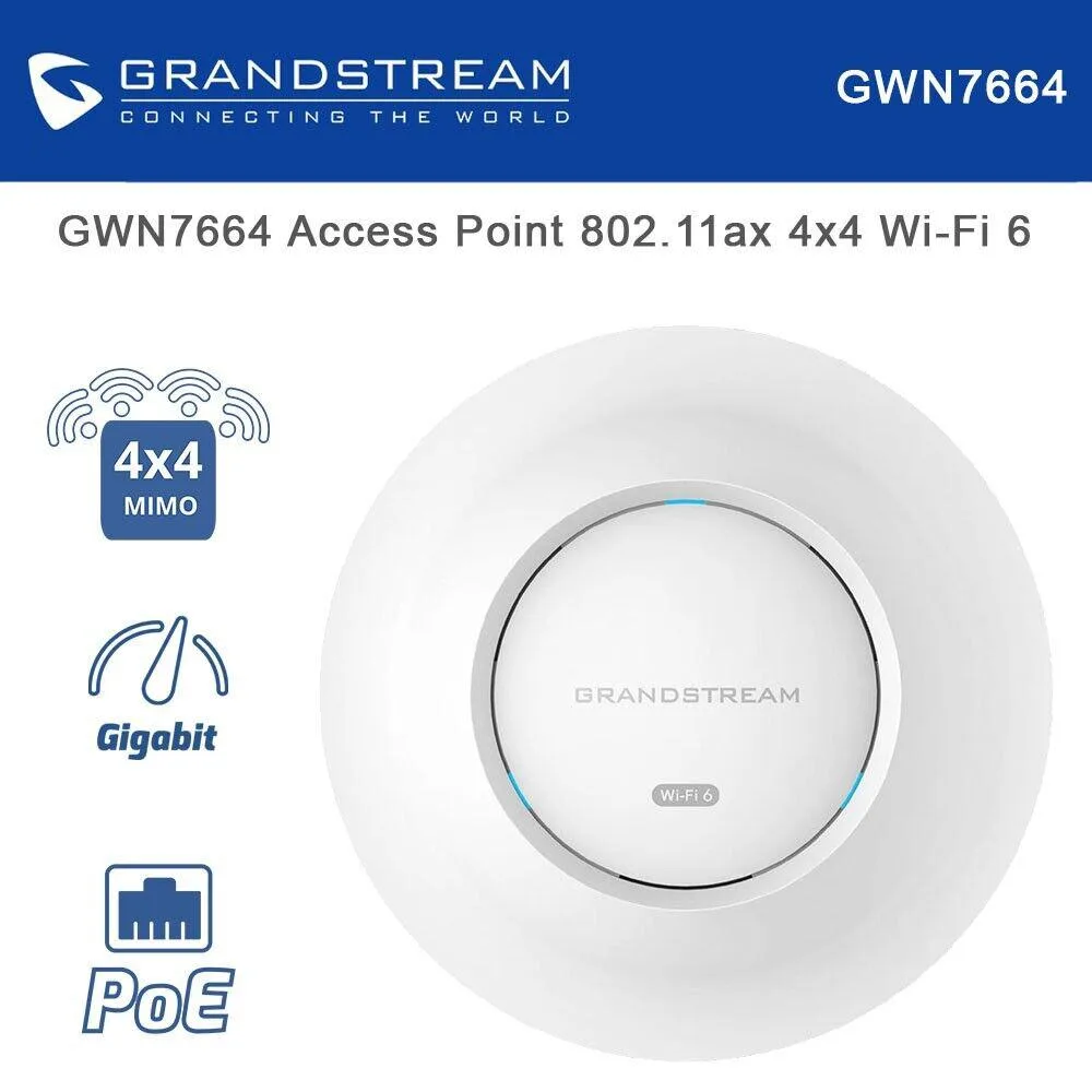 Grandstream Grandstream GWN7664 Wi-Fi 6 access point — product photo
