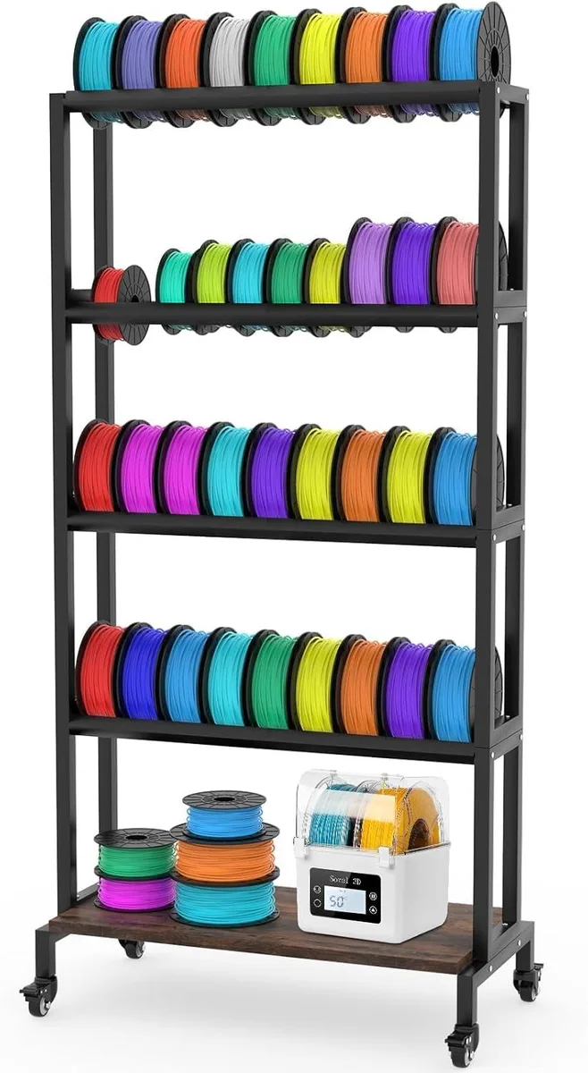 BFKK BFKK 5-Tier Filament Storage Rack 100 lb per tier 40 spools 3d printers accessory — product photo