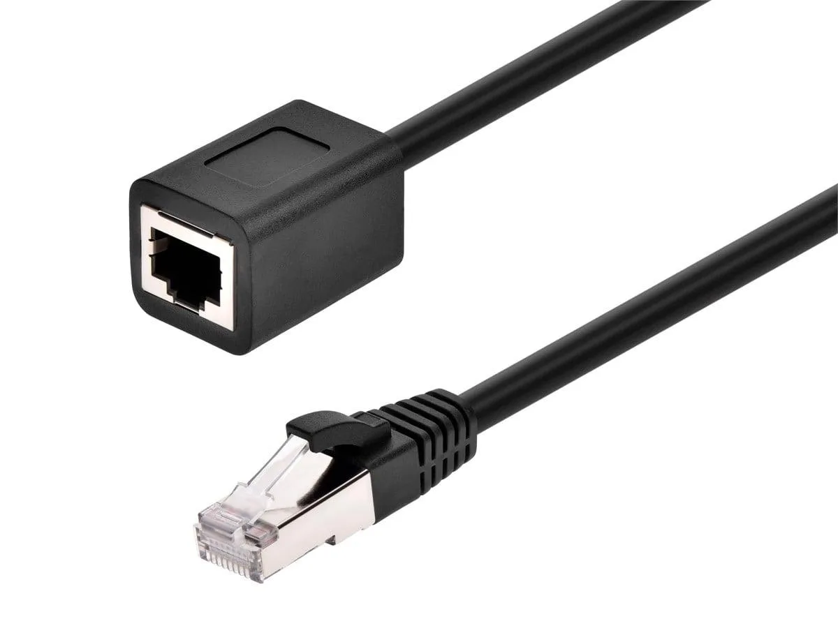 Monoprice Inc. Monoprice 147094 Cat6A 500MHz 26AWG RJ45 Male to Female network ethernet cable — product photo
