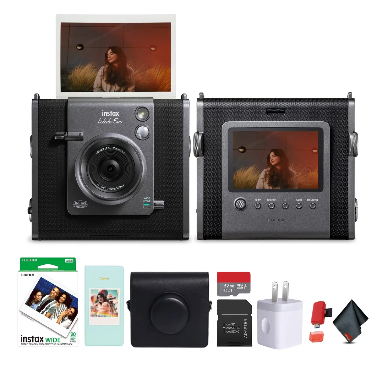 FUJIFILM FUJIFILM INSTAX WIDE EVO Hybrid Instant Film Camera — product photo