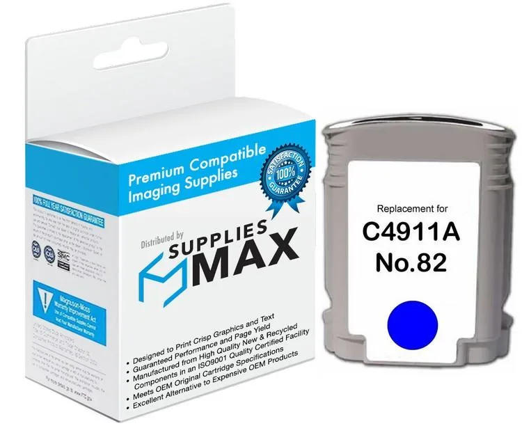 SuppliesMax SuppliesMax HP C4911A Cyan Inkjet Cartridge 69 ML — product photo