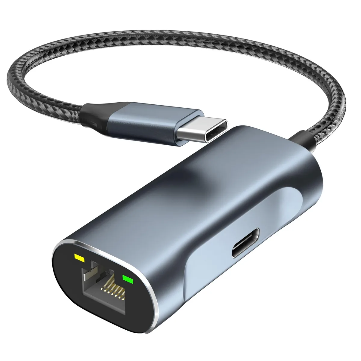 Aibilangose LAN+PD USB-C to RJ45 Gigabit Adapter with 100W PD — product photo