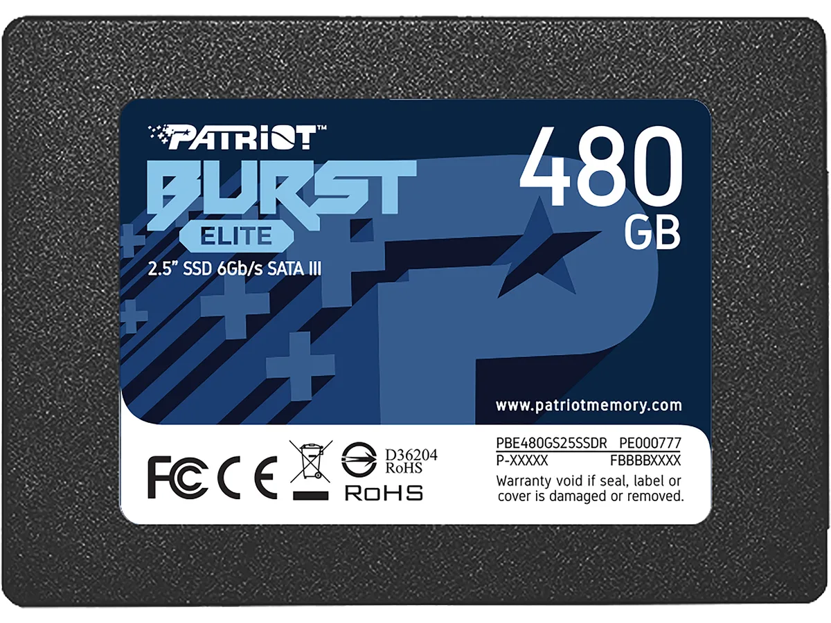 Patriot Memory Patriot Memory PBE480GS25SSDR 480GB 2.5" SATA III internal SSD — product photo