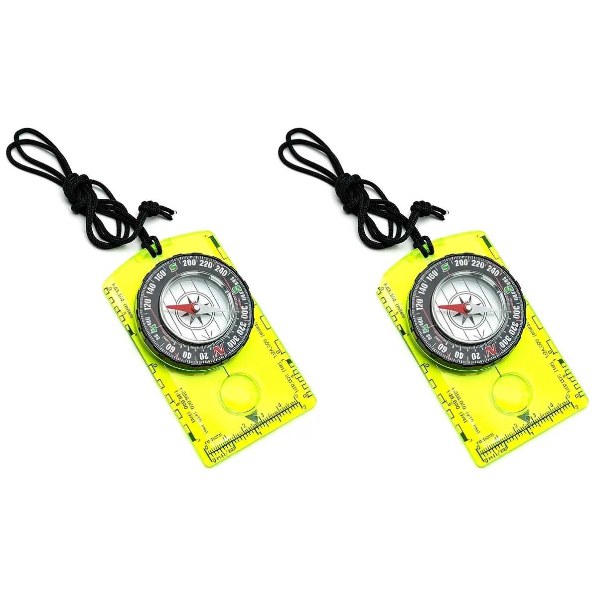 HAJXZH Scout Compass Yellow 2 pcs 10.5 cm x 6.2 cm x 1.4 cm — product photo