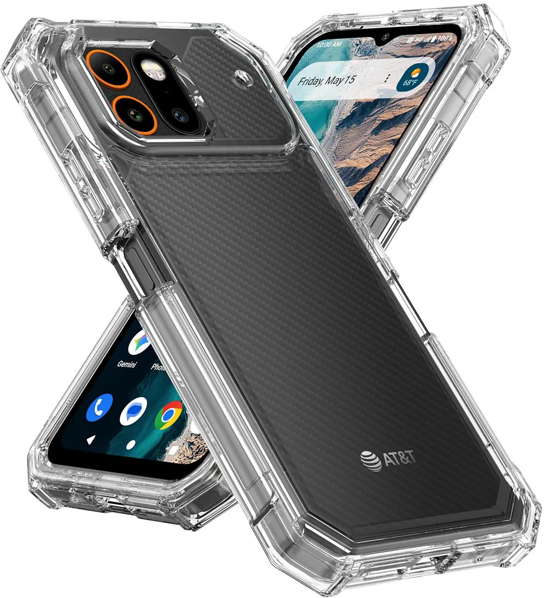 Nakedcellphone Nakedcellphone Hybrid Case Anti-Shock Cover for AT&amp;T Trek Phone Clear — product photo