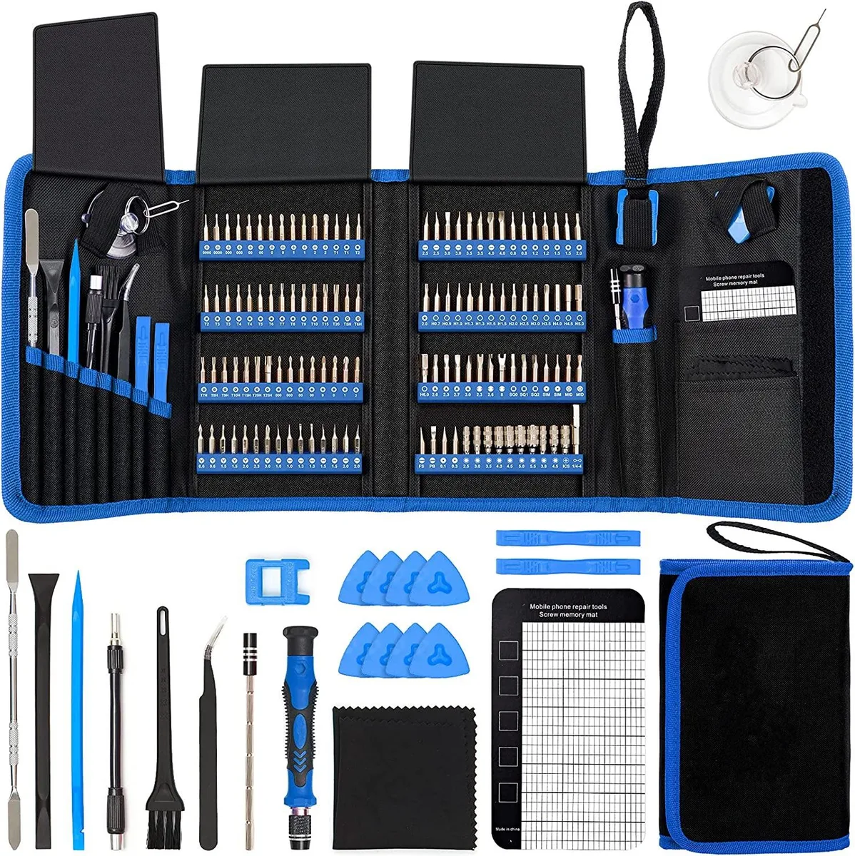 Corn Electronics Corn Electronics 142-Piece Precision Screwdriver Set Blue — product photo