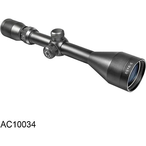 Black matte riflescope with 1 inch tube and 50mm objective lens
