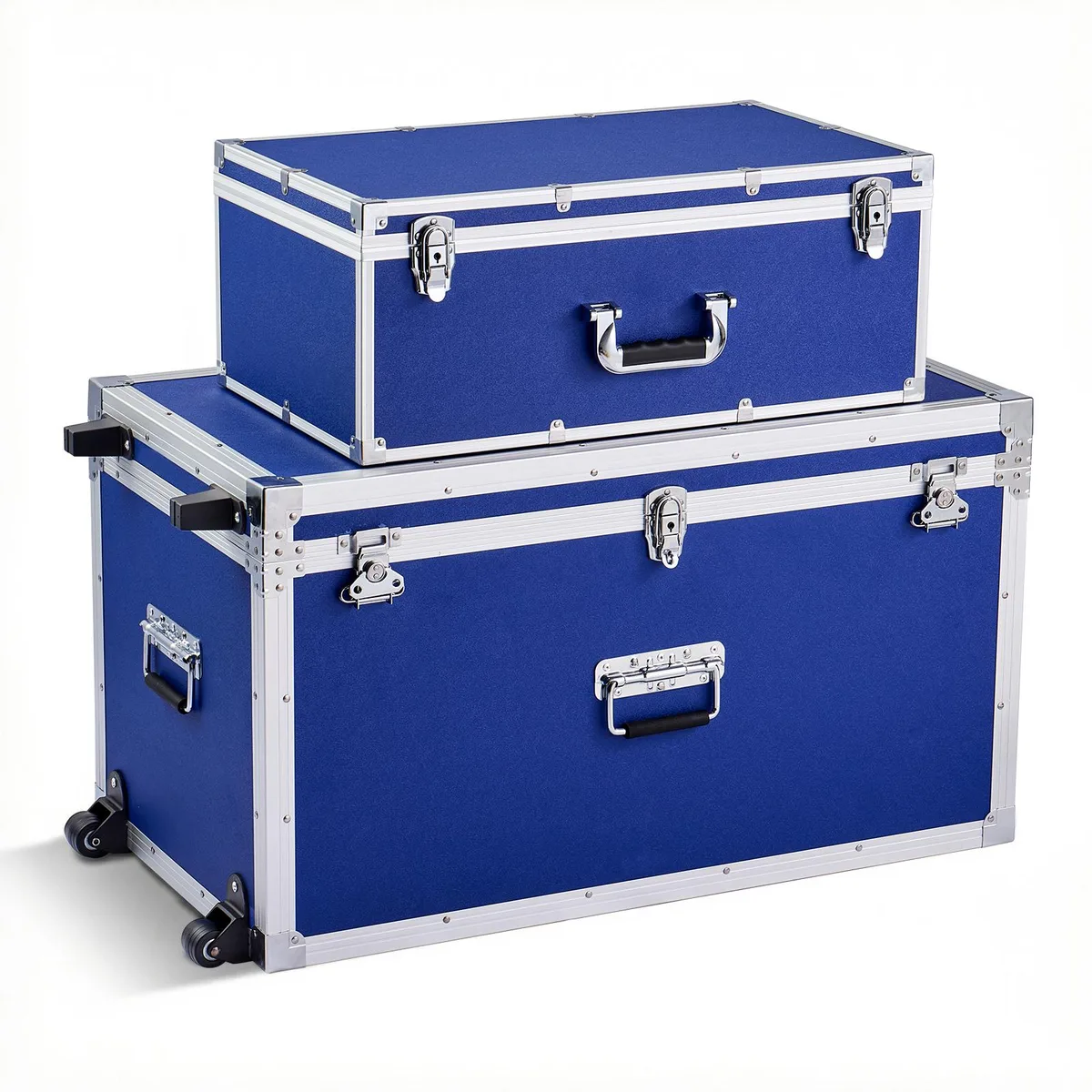 VEVOR VEVOR Metal Storage Trunk Set of 2 Blue FG-1415-10 — product photo