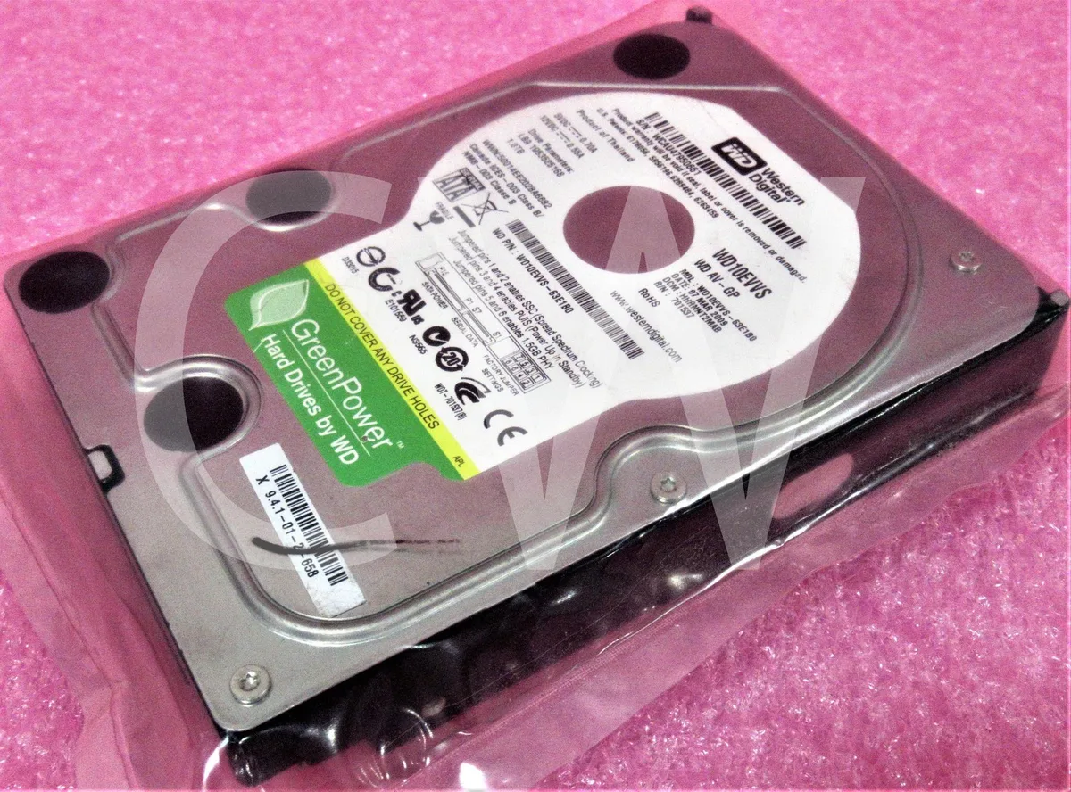 Western Digital Western Digital WD10EVVS 1TB 5.4K RPM 3.5" SATA internal hard drive — product photo