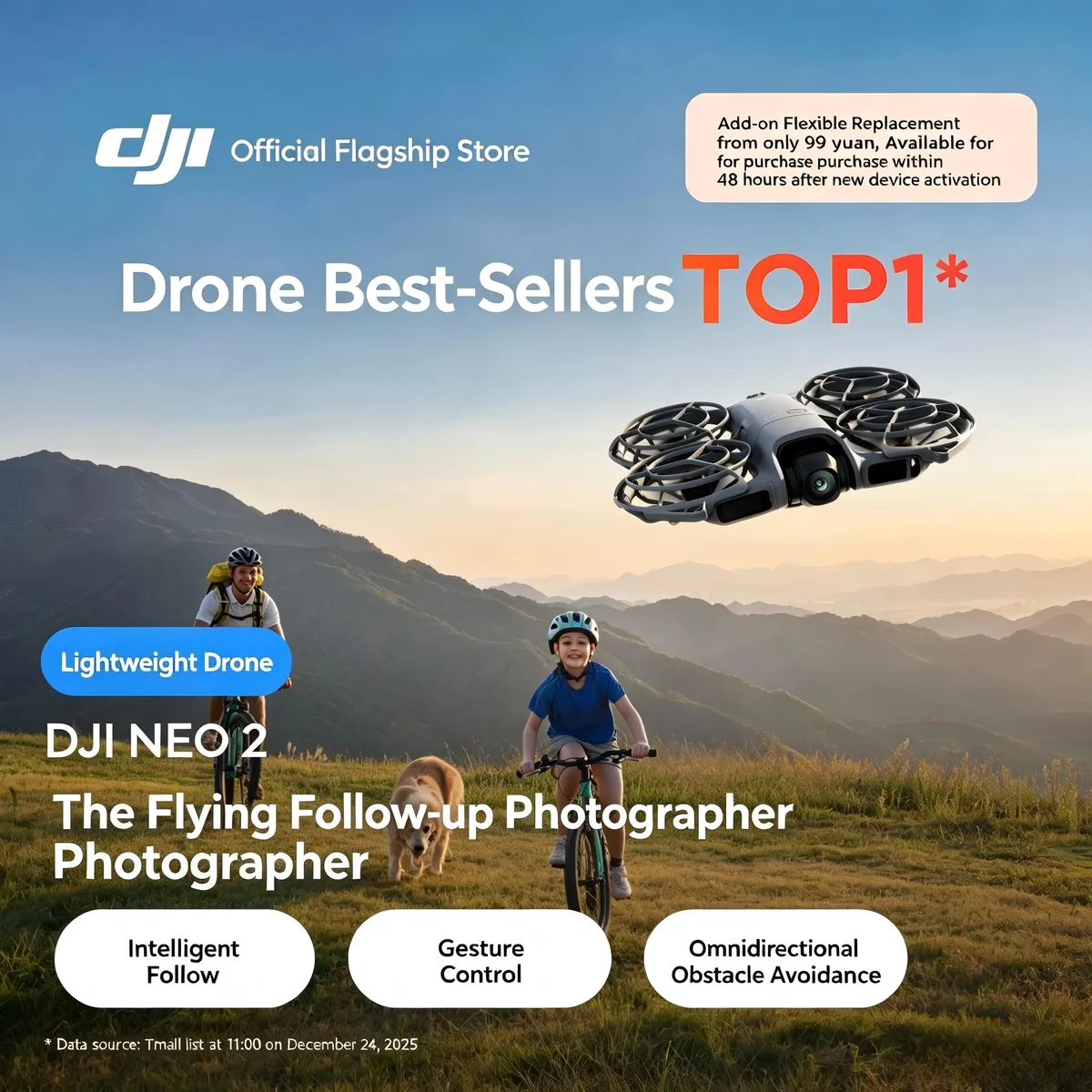 DJI DJI Neo2 Mini Drone Motion Control Combo — product photo