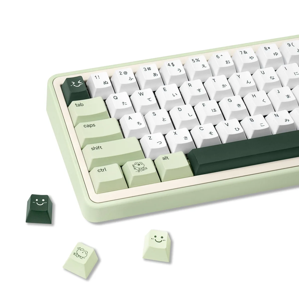 Adafruit Adafruit 134-Key Matcha Green Frog Keycaps PBT Cherry Profile 2 in 1 Accessories — product photo