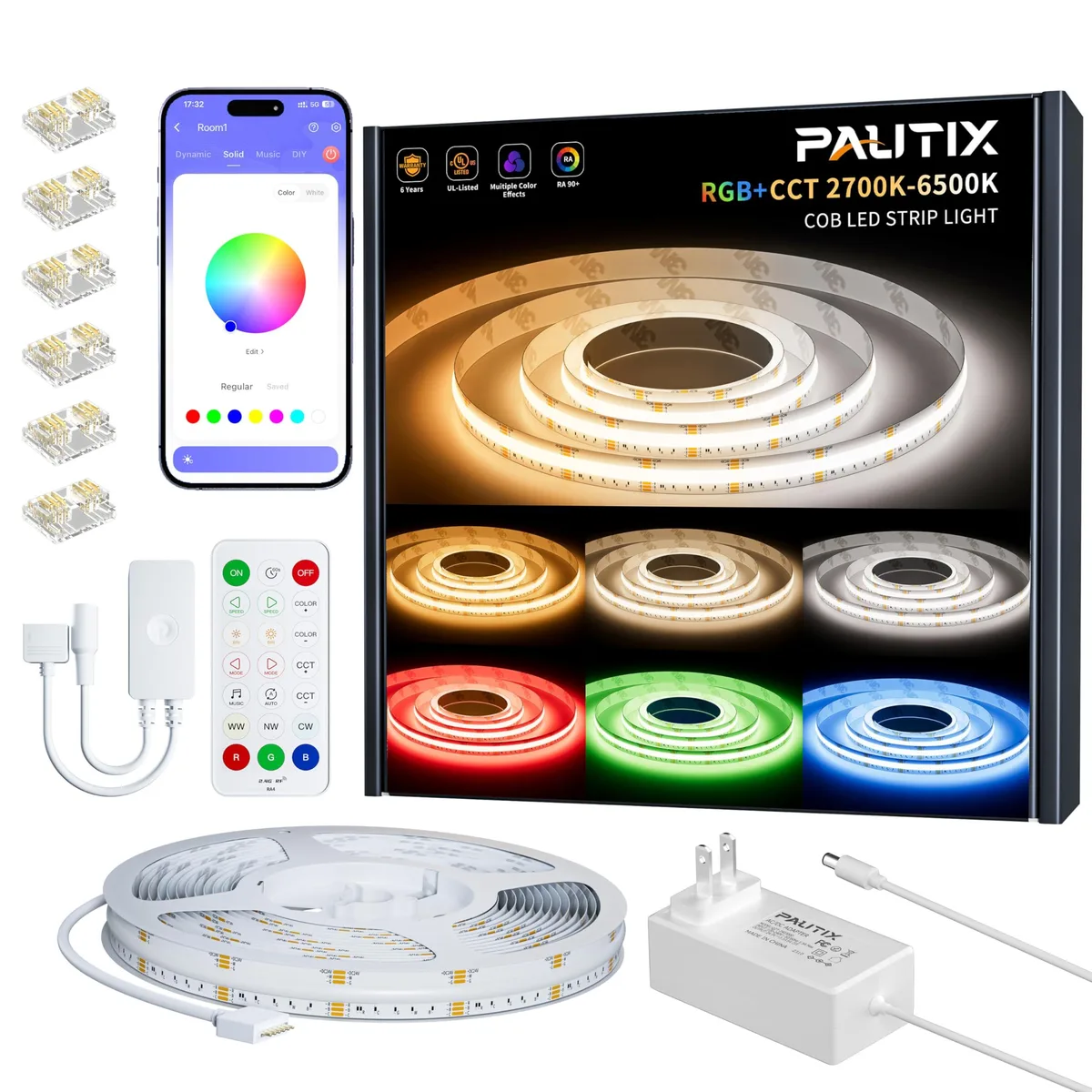  PAUTIX 0202001 Under Cabinet 20ft RGB+CCT 2700K-6500K 56W 24V — product photo