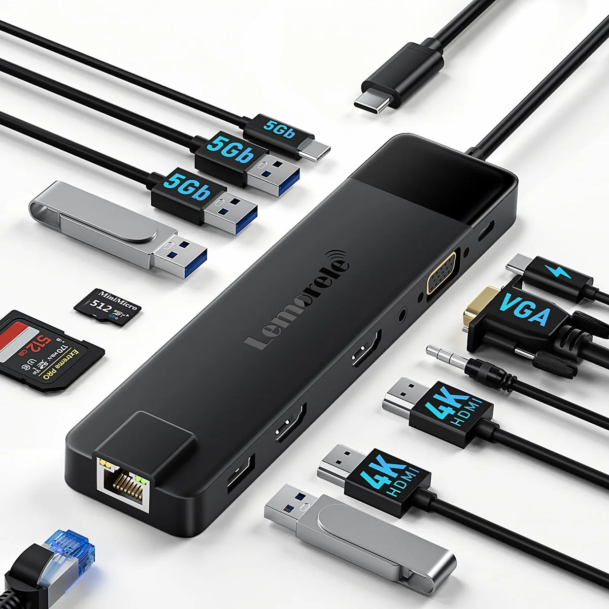 Belkin TC100 13 in 1 USB C Docking Station — product photo