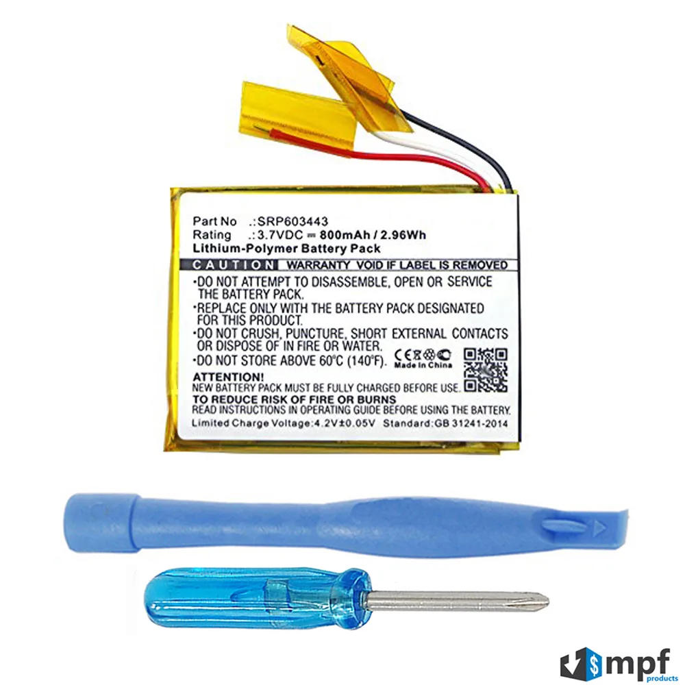 MPF Products MPF Products 800mAh 3.7V SRP603443 Battery for Astro A50 Headset — product photo