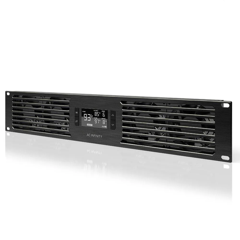 PISKEKAT PISKEKAT Rack Mount Fan Panel 2U Exhaust Airflow 50-220 CFM 10-36 dBA — product photo