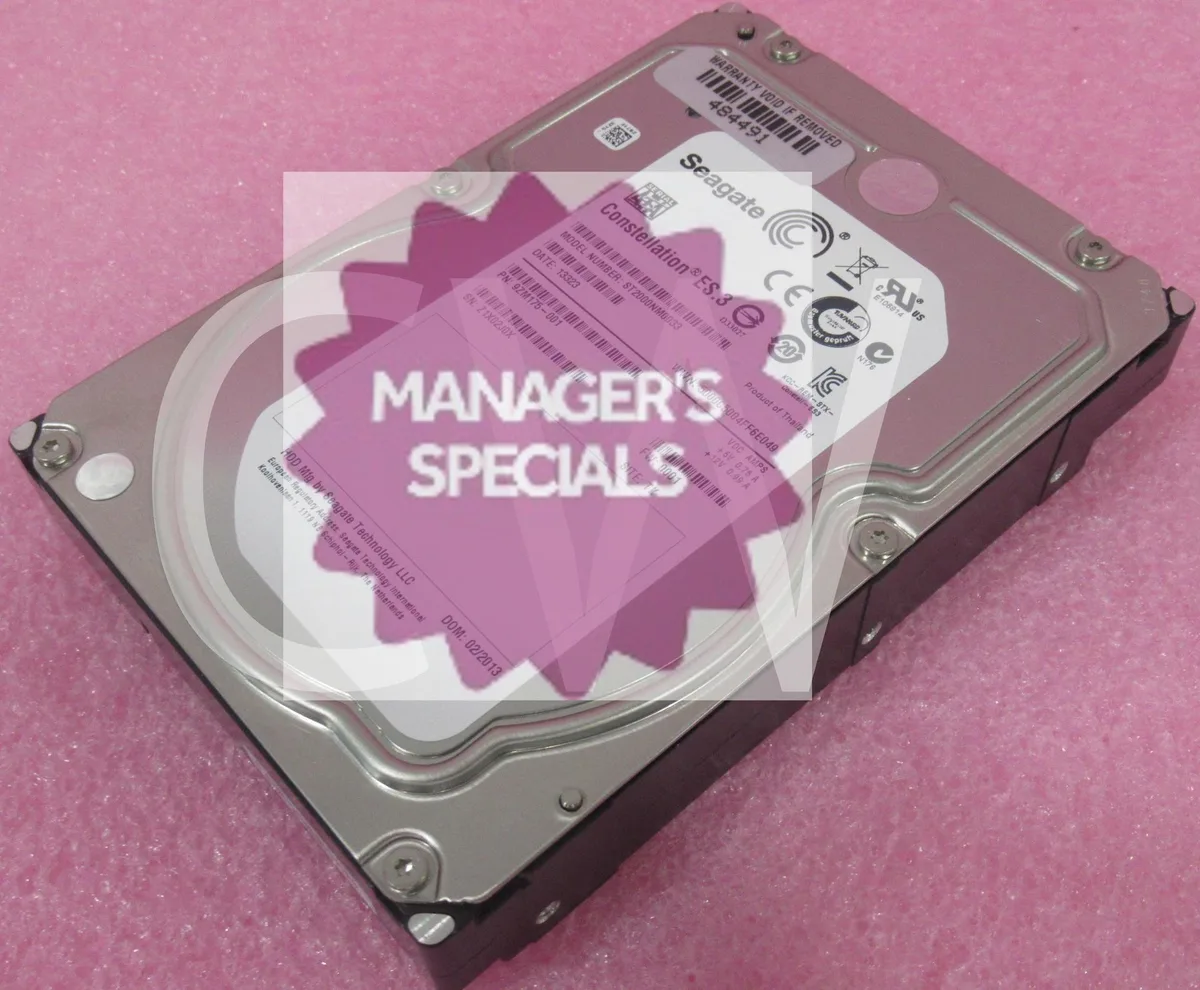 Seagate Seagate Constellation ES.3 ST2000NM0033 2TB 7200RPM 128MB 3.5" SATA internal hard drive — product photo