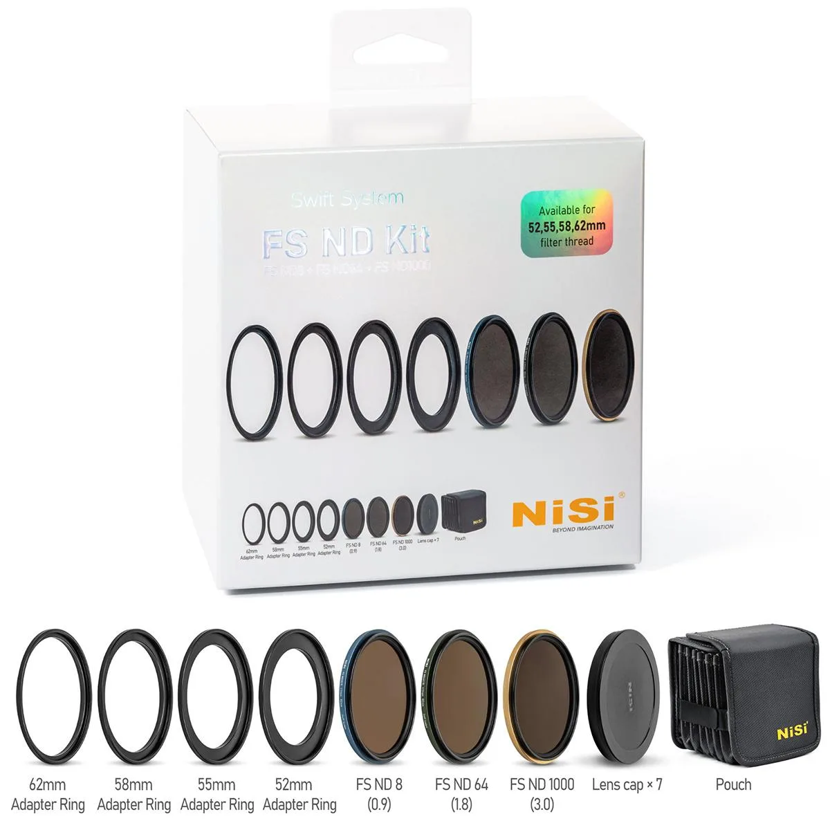 Nisi NiSi Swift FS ND Filter Kit 62mm — product photo