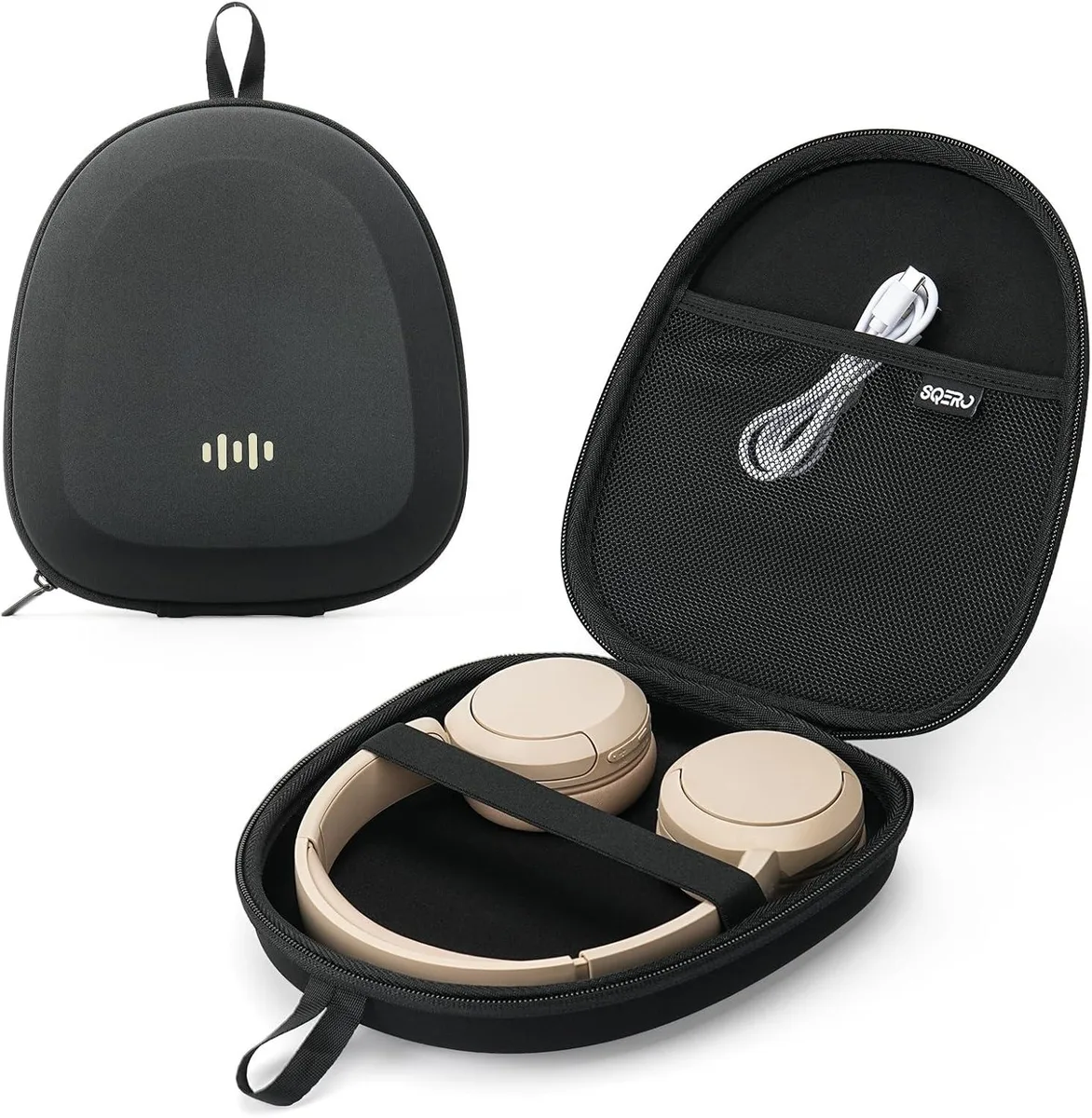 BFKK BFKK Headphone Case Hard Shell Super-Slim (Black) — product photo