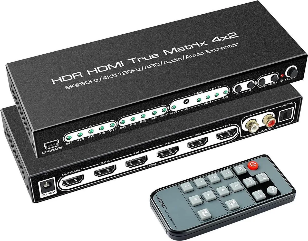 Vszerda Vszerda 8K HDMI Matrix 4x2 Video Switch — product photo