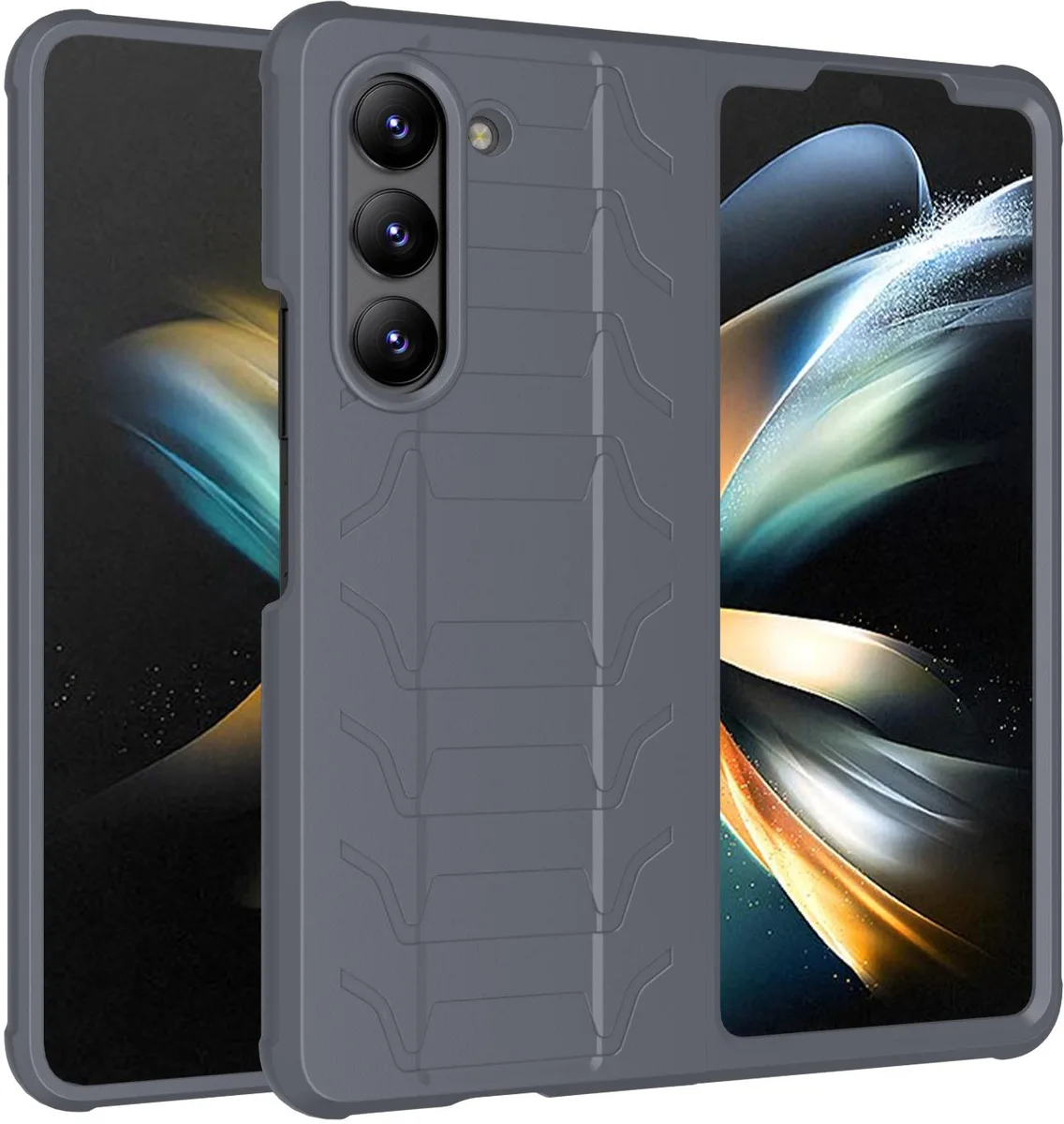 Nakedcellphone Nakedcellphone Special Ops Tactical Cover Gray for Samsung Galaxy Z Fold 5 5G 2023 — product photo