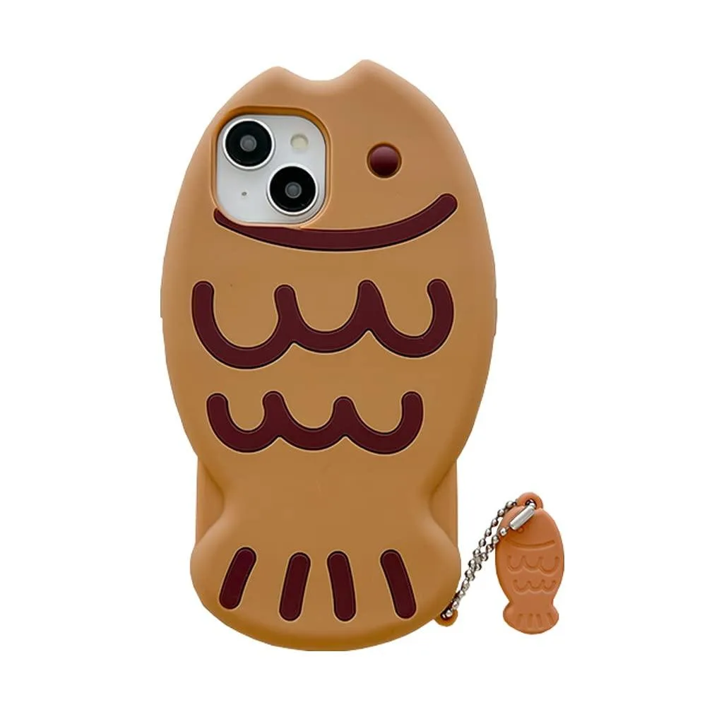 SOEWIOU SOEWIOU Soft Silicone Case iPhone 14 Taiyaki 3D Cartoon — product photo