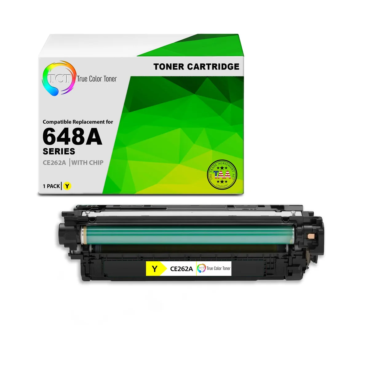 True Color Toner True Color Toner CE262A Yellow toner cartridge 11000 pages — product photo