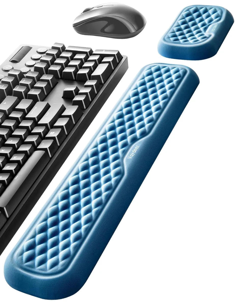  Keychron STA#026 Wrist Rest Set Ocean Blue 17.32 x 3.15 in — product photo