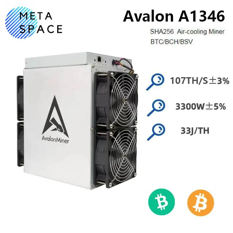 AFRNDK AFRNDK Avalon A1346 107Th/s 3300W Bitcoin ASIC Miner — product photo
