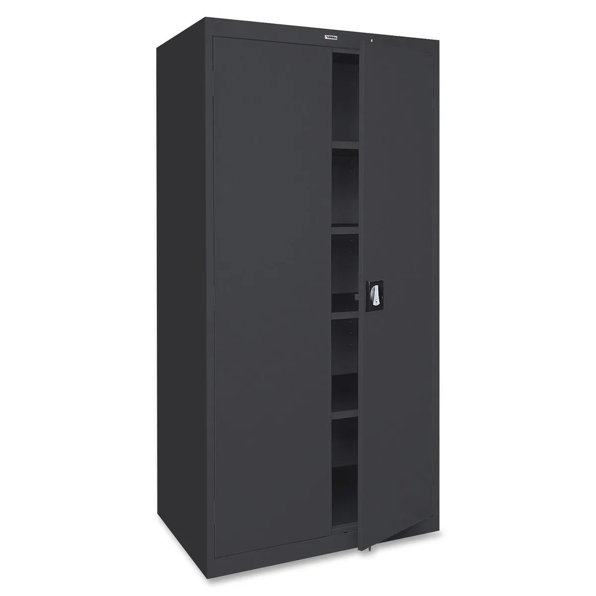 Lorell Lorell 41308 Steel Storage Cabinet 36x18x72 Black office furniture — product photo