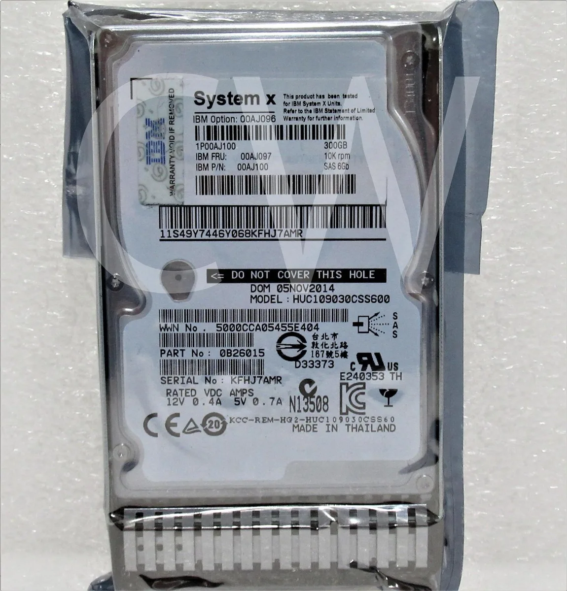 IBM IBM HUC109030CSS600 300GB 10000RPM 2.5" SAS internal hard drive — product photo