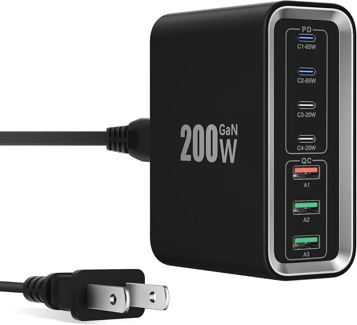 FORIDA FORIDA 200W 7-Port GaN USB-C Charger Station — product photo