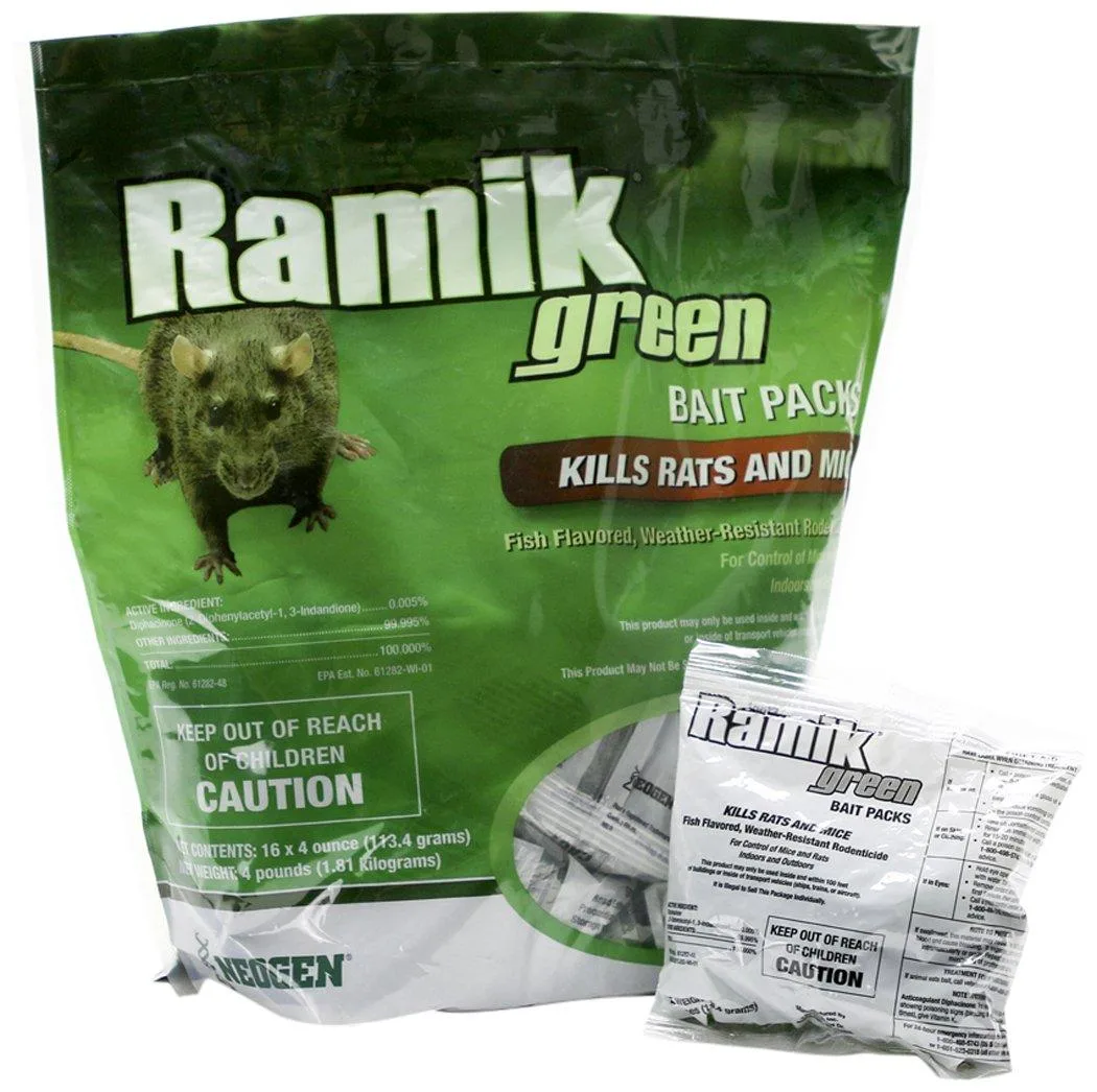 Green Ramik Nuggets place pack pouch 1/2 inch bait