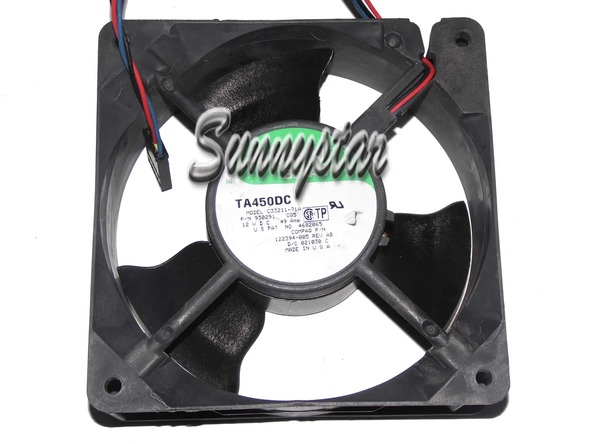 OEM Industries OEM Industries C33211-71A 120mm Square Cooler 12V .49A 3-Wires — product photo