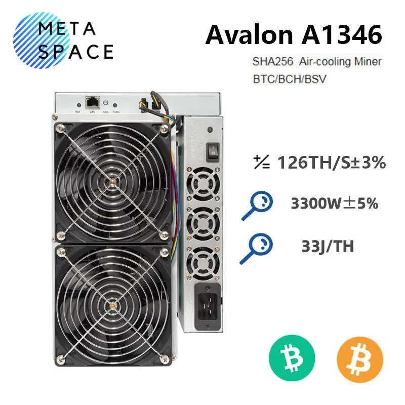 AFRNDK AFRNDK Avalon A1346 126Th/s 3300W ASIC mining hardware — product photo