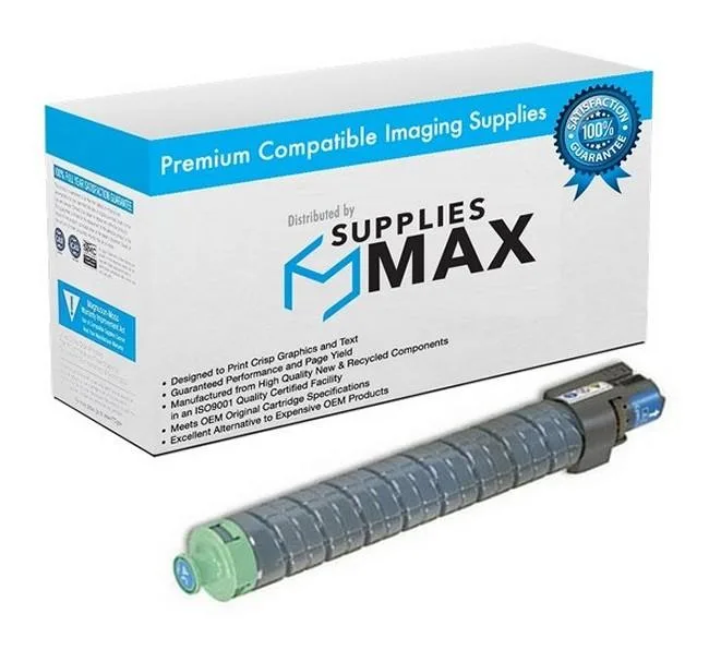 SuppliesMax SuppliesMax Cyan Toner Cartridge for Savin MP-C3002/MP-C3502 18000 Pages 841650 — product photo