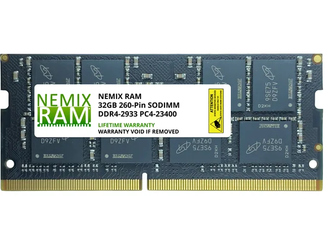 NEMIX RAM NEMIX RAM 32GB DDR4 2933 CL21 1.2V 260-Pin SODIMM Laptop RAM — product photo