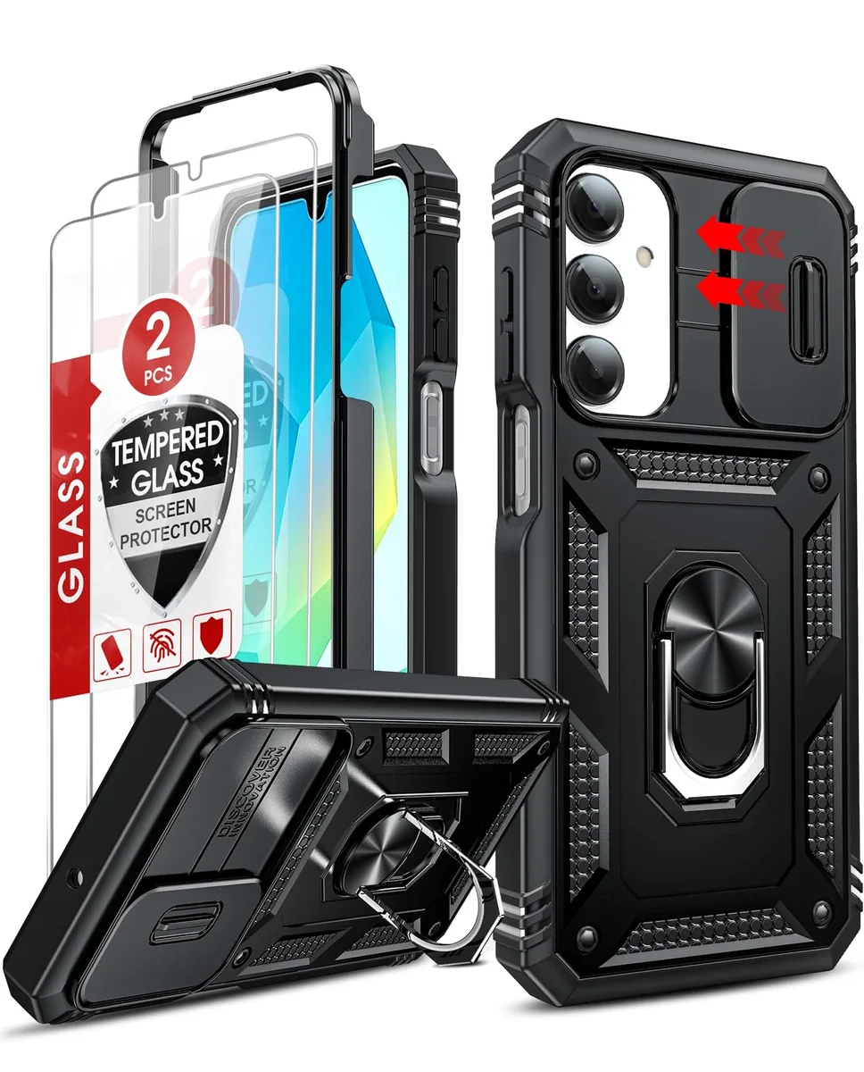  LeYi Military-Grade Case for Samsung Galaxy A16/A17 5G Black — product photo