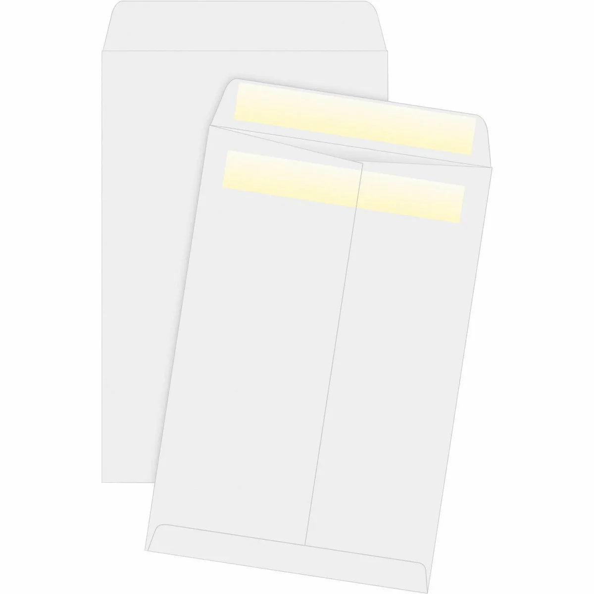 Business Source Business Source 4647 Press/Seal Catalog Envelopes 28lb 100/BX White — product photo